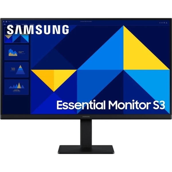 Samsung Essential S3 Monitor 24" IPS FullHD 100Hz - Respuesta 5ms - HDMI - VESA 100x100mm - Color Negro