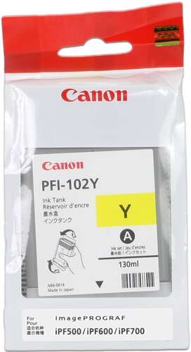 Canon PFI102 Amarillo Cartucho de Tinta Original - 0898B001/PFI-102Y