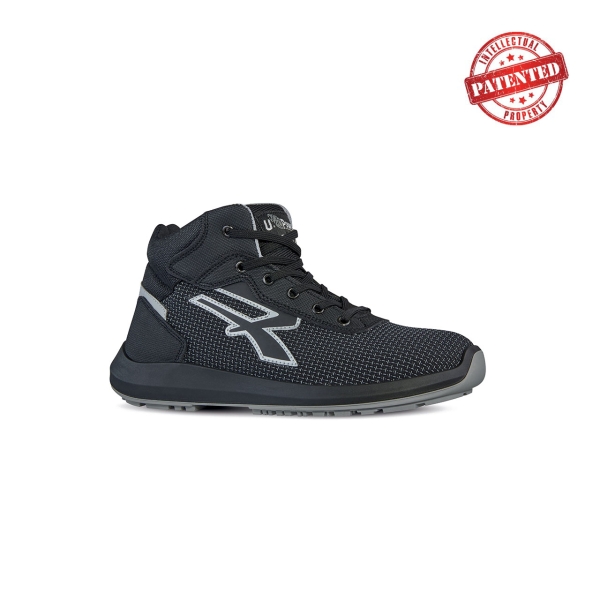Upower Velar S ESD Calzado de Seguridad - Talla 35 - Puntera AirToe Aluminium, Antipinchazos, Resistente a la Abrasion, Alta Transpirabilidad, Proteccion S3S CI FO SR - Color Negro