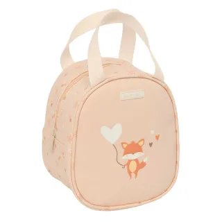 Safta Flores Neceser Termo de 5.85L - Interior Forrado en Aluminio - Asa Superior - 190x140x220mm - Color Melocoton
