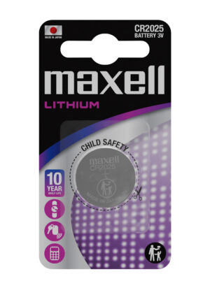Maxell Pack de 1 Pila Litio de Boton CR2025 3V