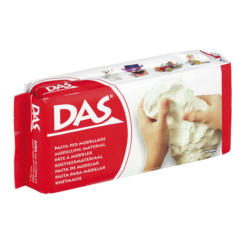 Das Pasta para Modelar 500gr - Facil de Trabajar - Seca al Aire - Color Blanco