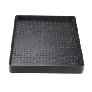 Muvip Plancha De Asar para Cocina Portatil - Zona Recoge Grasa - Bordes Antisalpicaduras - Revestimiento Antiadherente - Ideal para Cocinas Portatiles de 1 Quemador - Compatible con MV0614,