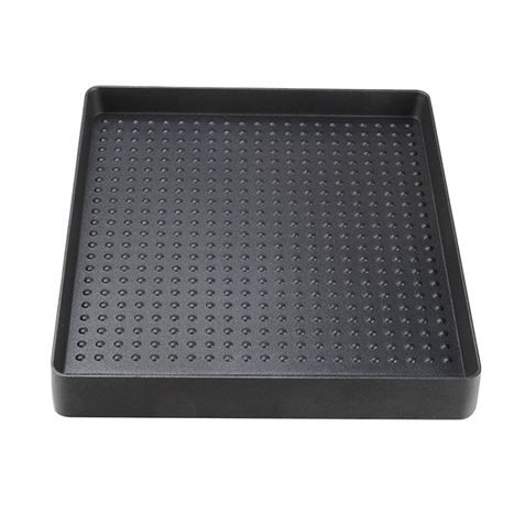 Muvip Plancha De Asar para Cocina Portatil - Zona Recoge Grasa - Bordes Antisalpicaduras - Revestimiento Antiadherente - Ideal para Cocinas Portatiles de 1 Quemador - Compatible con MV0614, MV0336, MV0337