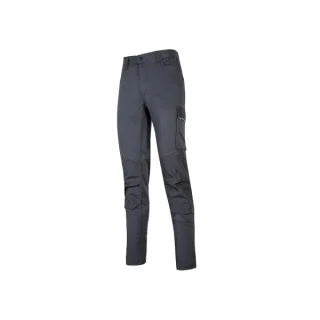 Upower Meek Pantalones Cargo Stretch - Talla 2XL - Bolsillos Multifuncionales, Refuerzos Poli-Oxford, Cinturilla Elastica, Perfiles Reflectantes, Proteccion Inferior, Slim-Fit, DPI1 - Color