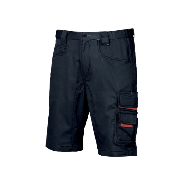 Upower Party Pantalon Corto Multifuncional - Talla 44 - Multiples Bolsillos, Cierre de Seguridad, Cintura Ajustable, Costuras Reforzadas, Proteccion DPI1 - Color Azul Marino