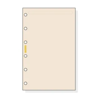 Finocam C243 Notas de Recambio para Agendas Classic - Liso - Formato 602 - 73x114x5mm - Color Crema