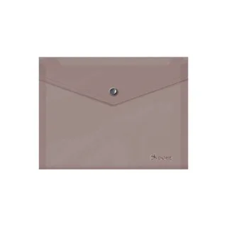 Dohe Sobre Portadocumentos A5 - Cierre de Broche - Polipropileno Translucido 150 Micras - Color Gris · Pack de 8 uds.