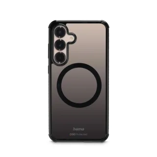 Hama Extreme Protect Funda para Samsung Galaxy S25+ - Magnetico - Antideslizante - Policarbonato - Proteccion D3O - Bordes Elevados - Color Negro