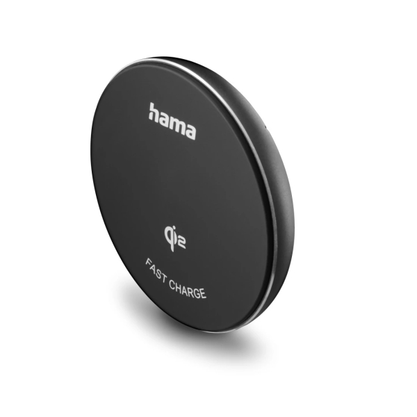 Hama Qi2 Cargador Inalambrico - Potencia 15W - USB-C - Carga Rapida - Color Negro