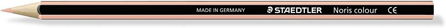 Staedtler Noris Colour 185 Lapiz Hexagonal de Color - Resistencia a la Rotura - Material Wopex - Color Beige · Pack de 12 uds.