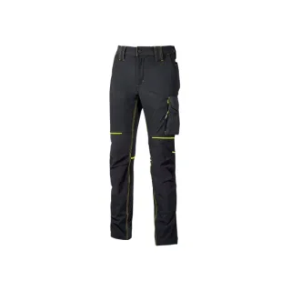 Upower World Pantalon Stretch Resistente - Talla 2XL - Transpirable, Secado Rapido, Bolsillos Multiples, Ajuste Retractil, Detalles Reflectantes, Proteccion DPI1, Costuras Triples, Slim Fit