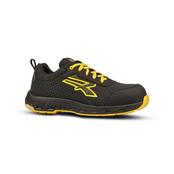 Upower Maverick ESD Calzado de Seguridad - Talla 35 - Resistente a la Abrasion e Hidrofugo, Puntera Fibertoe, Plantilla Antiperforacion Ultraligera, Suela EVA, Proteccion S3S CI HI HRO FO SR