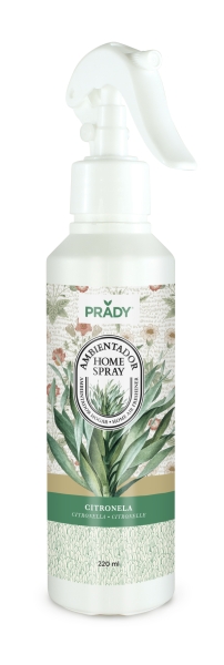 Prady Ambientador Home Spray Citronela - Frasco de 220 ml - Spray Pulverizador