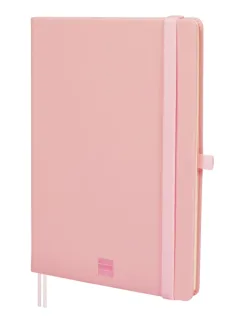 Finocam Nexo Cuaderno de Tapa Dura - 72 Hojas - Formato A5 - 148x210mm - Rayado Horizontal - Papel Crema de 80g/m2 - Bolsillo Interior - Portaboligrafo - Hojas Microperforadas - Color Rosa