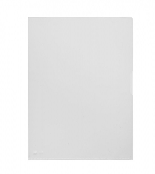 Pardo Pack de 100 Dossiers con Uñero A4 Transparentes 130 Micras - Acabado Piel de Naranja