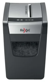 Rexel Momentum X410-SL Slimline Destructora de Papel Manual Corte Confeti - Nivel de Seguridad P-4 - Destruye hasta 10 Hojas - Capacidad de la Papelera 23L - Color Gris