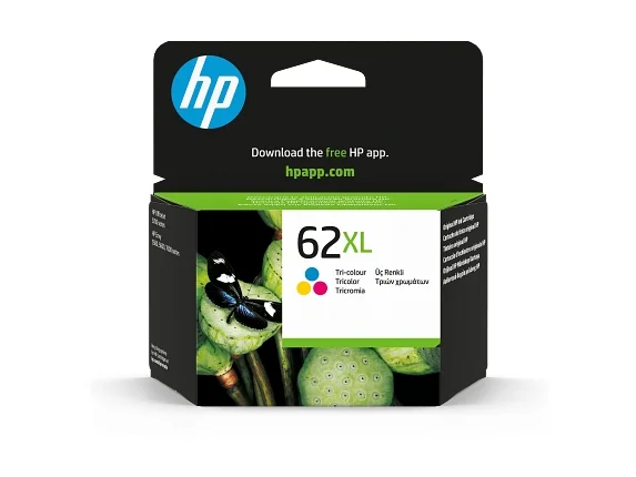 HP 62XL Color Cartucho de Tinta Original - D14SLAE