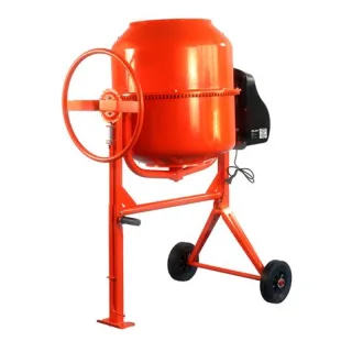 Blim Hormigonera de 180 Litros - Potencia 850W - Velocidad Mezclado 28rpm - Tambor Reforzado - Corona de Acero Fundido - 116x73x114cm - Color Naranja