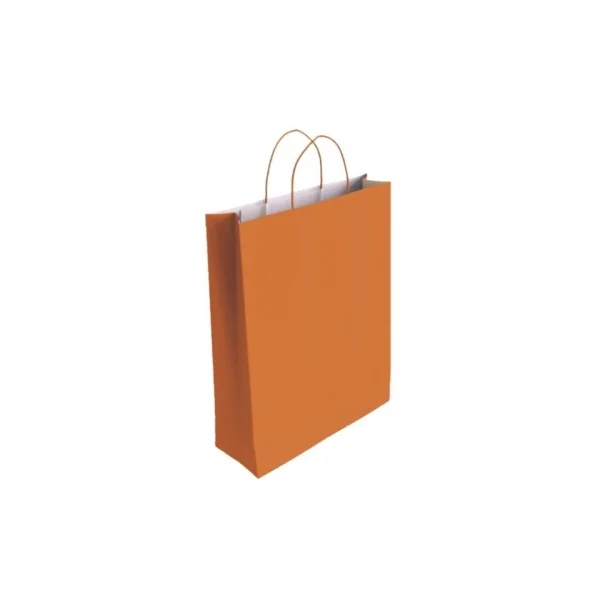 Bismark Bolsa de Papel Celulosa - Medidas 32x10x24cm - Color Naranja · Pack de 25 uds.