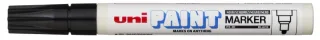 Uni-ball PX-20 Paint Marker - Marcador de Pintura - Punta Acrilica de Bala 2.2-2.8mm - Permanente en Todas las Superficies - Resistente a Luz y Agua - Color Negro · Pack de 12 uds.