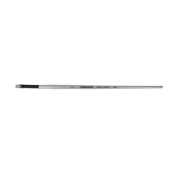 Daler Rowney Graduate Pincel para Oleo - Pelo de Cerda Natural - Mango Largo - Bright - N° 2