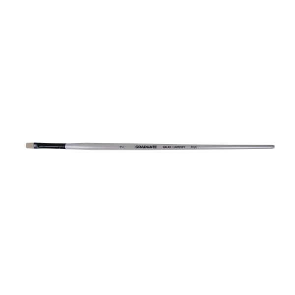 Daler Rowney Graduate Pincel para Oleo - Pelo de Cerda Natural - Mango Largo - Bright - N° 2
