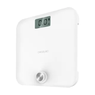Cecotec Surface Precision 10000 Healthy White Bascula Corporal - Energia sin Pilas - 4 Sensores de Precision - Cristal Templado - Pantalla LCD - Autoapagado - Patas Antideslizantes - Color B