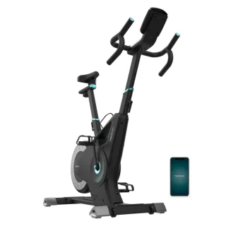 Cecotec Drumfit Indoor Eolo Bicileta Estatica - Kinomap App - Pulsometro Pectoral - 14 Programas Predefinidos - Volante con Inercia de 6kg - Pantalla LED Circular - Peso Maximo 150kg - Color