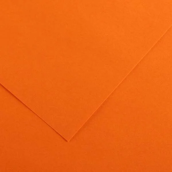 Canson Guarro Pack de 25 Cartulinas Iris de 185g - 50x65cm - Color Naranja