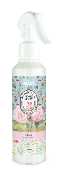 Prady Ambientador Home Spray Rosas - Frasco de 220 ml - Spray Pulverizador