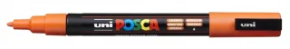 Posca PC-3M Marcador de Pintura - Punta Conica 0.9-1.3mm - Tinta Base al Agua - Resistente a la Luz - Color Naranja · Pack de 6 uds.