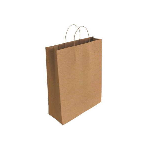 Bismark Bolsa de Papel Kraft - Medidas 40x14x32cm - Color Marron · Pack de 25 uds.