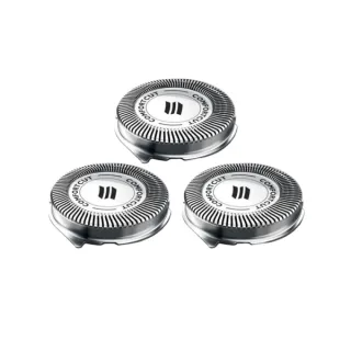 Philips Pack de 3 Cabezales de Recambio para Afeitadoras Series 1000 y 3000 - Cuchillas Autoafilables - Seguimiento de Contornos - Color Acero