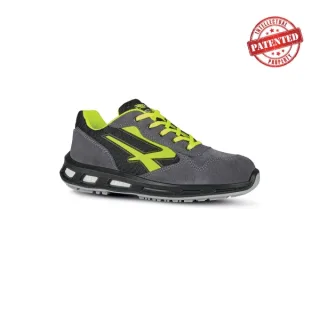 Upower Yellow S ESD Calzado de Seguridad Bajos - Talla 35 - Parte Superior de Nailon Ultraflexible y Gamuza Suave, Puntera de Aluminio, Suela Antideslizante, Proteccion S1PS FO SR - Color Gr