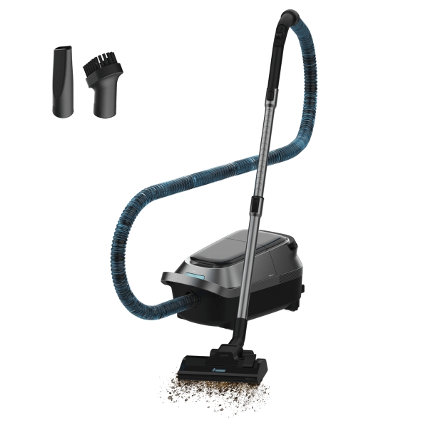 Cecotec Conga Powerbag 5000 ProStyle Aspirador de Trineo - 890W - Deposito de 5L - Cable 6m - Pantalla Digital - Incluye Accesorios - Doble Filtro Hepa - Color Gris