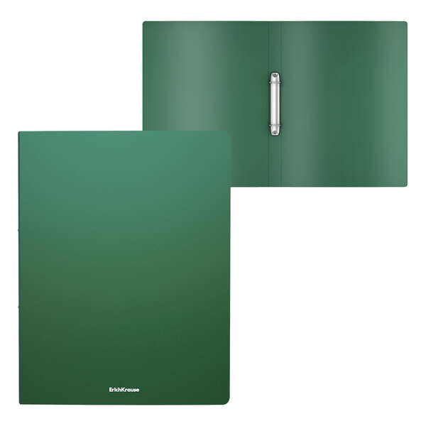 Erichkrause Carpetas Anillas Matt Classic - 2 Anillas de 24mm - Tamaño A4 - Color Verde · Pack de 4 uds.