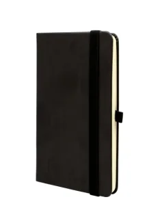 Finocam Class Cuaderno de Tapa Dura - 96 Hojas - 100x150mm - Papel Crema de 80g/m2 - Liso - Bolsillo Interior - Cierre con Goma - Hojas Microperforadas - Color Negro