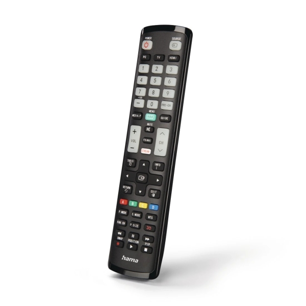 Hama Mando a Distancia para TV Samsung - Alcance 10m - 52 Botones - Acceso Directo a Plataformas de Streaming - 21.1x5.1x2.6cm - Color Negro
