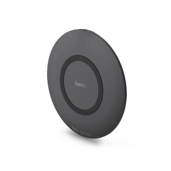 Hama Cargador Inalambrico - Potencia 15W - USB-C - Indicador LED - Carga Rapida - Antideslizante - Color Negro