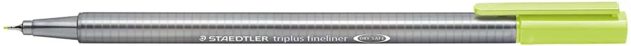 Staedtler Triplus Fineliner 334 Rotulador de Punta Fina - Trazo de 0.3mm - Tinta Base de Agua - Color Verde Lima · Pack de 10 uds.