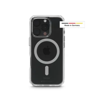 Hama Extreme Protect Funda para iPhone 16 Pro - Magnetico - Antideslizante - Policarbonato - Proteccion D3O - Bordes Elevados - Color Transparente