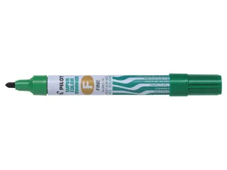 Pilot Super Color Rotulador Permanente Multisuperficie - Punta Fina de Fibra Conica - Tinta Base Alcohol Libre de Xileno - Cuerpo Metalico - Color Verde · Pack de 12 uds.