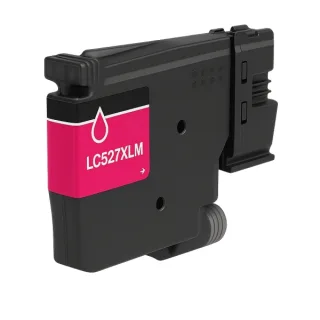 Brother LC527XL Magenta Cartucho de Tinta Pigmentada Generico - Reemplaza LC527XLM/LC527M