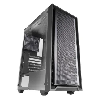 Mars Gaming MC-PMAX Caja Torre ATX - 4 Ventiladores FDB 120mm - Rejilla Frontal Metalica - Doble Camara - 7 Ranuras de Expansion - Color Negro