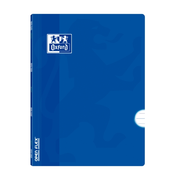 Oxford School Classic Openflex A4 - Tapa de Plastico Resistente - Libreta Grapada - 1 Linea con Margen - 48 Hojas - Color Azul · Pack de 10 uds.