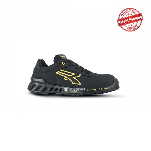 Upower Bart S ESD Calzado de Seguridad Ultraligero - Talla 35 - Empeine Hidrorrepelente, Puntera AirToe Aluminium, Suela Antideslizante, Plantilla Antiperforante, Proteccion CI - Color Negro