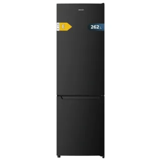 Cecotec Bolero CoolMarket Combi 262 Black E Frigorifico Combi - Capacidad 262L - Luz LED - Temperatura Regulable - Funcionamiento Ciclico - Clase E - 54.5x59x170cm - Color Negro