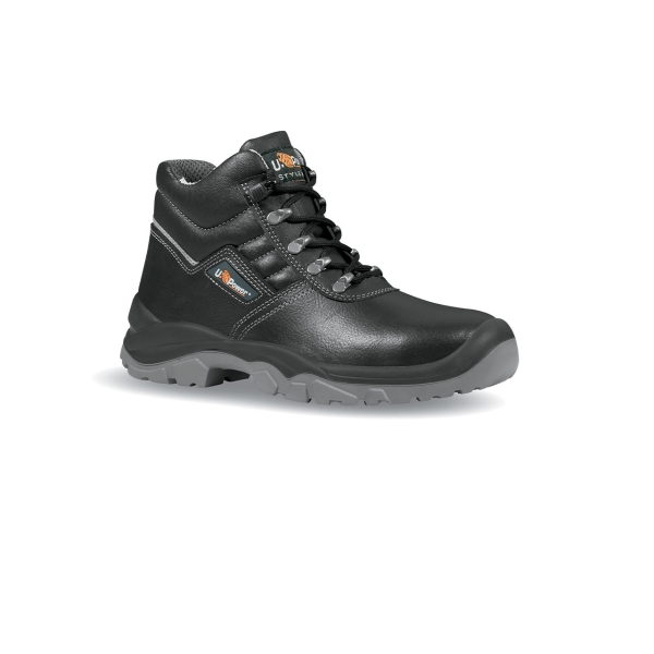 Upower Reptile RS L Calzado de Seguridad Altos - Talla 36 - Cuero Impreso Hidrofugo, Puntal de Acero, Antiperforacion, Suela Antideslizante, Proteccion S3 FO SR, Confort y Durabilidad - Colo