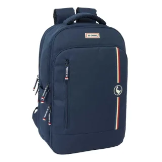 Safta el Ganso Eclipse Mochila para Portatil hasta 15.6" - Conector USB - Portabotellas - Organizador Frontal - Tirador Doble - Hombreras Acolchadas - 19.15L - 290x150x440mm - Color Azul Mar